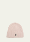 MONCLER KID'S EMBROIDERED WOOL HAT