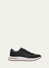 Loro Piana Men's Weekend Walk Performance Mesh Sneakers In Black