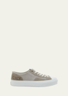 Givenchy Men's City Canvas Suede Low-top Sneakers In Medium Grey
