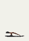 Miu Miu Tobacco-coloured Riviere Sandal In Rope And Leather Women In Tabacco