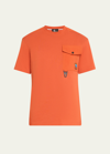 MONCLER MEN'S JERSEY T-SHIRT WITH UTILITY POCKET
