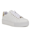 NINE WEST WOMEN'S GATSPY ROUND TOE LACE-UP CASUAL SNEAKERS