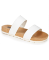 Cliffs By White Mountain Tahlie Womens Slide Sandals In White,es-print