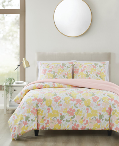 Truly Soft Garden Floral 3 Piece Duvet Cover Set, Full/queen In Multi