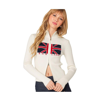 Edikted England Zip Cardigan In Cream