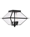 LIVEX WESTOVER 3 LIGHT OUTDOOR CEILING MOUNT