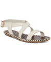 LUCKY BRAND WOMEN'S ZELEK CRISSCROSS FLAT SANDALS