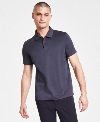 Calvin Klein Men's Classic-fit Performance Polo Shirt In Black Beauty