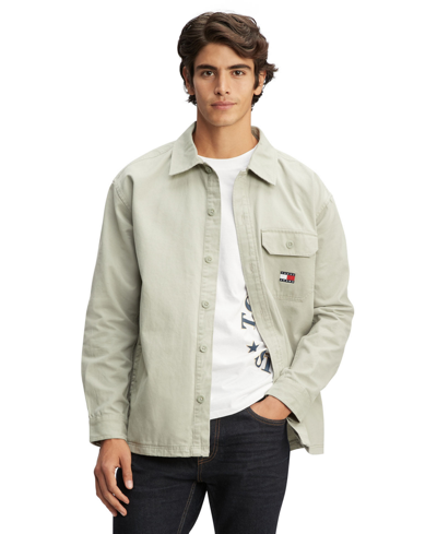 Tommy Hilfiger Men's Essential Overshirt In Faded Willow