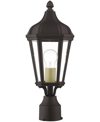 LIVEX MORGAN 1 LIGHT OUTDOOR POST TOP LANTERN