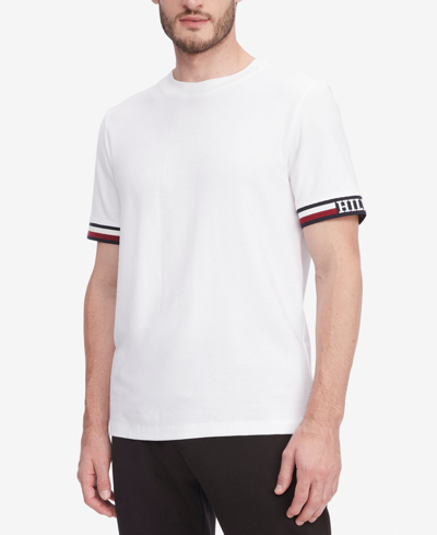 Tommy Hilfiger Monotype Stripe Tipped T In White
