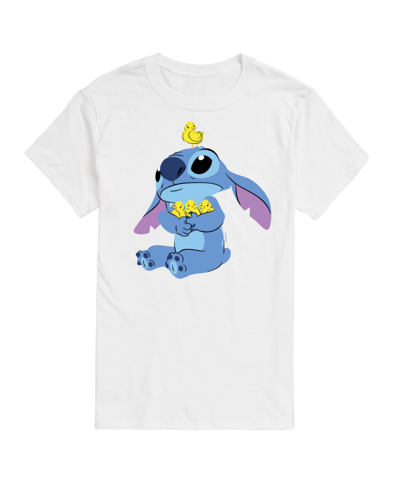 Airwaves Men's Lilo And Stitch Short Sleeve T-shirts In White
