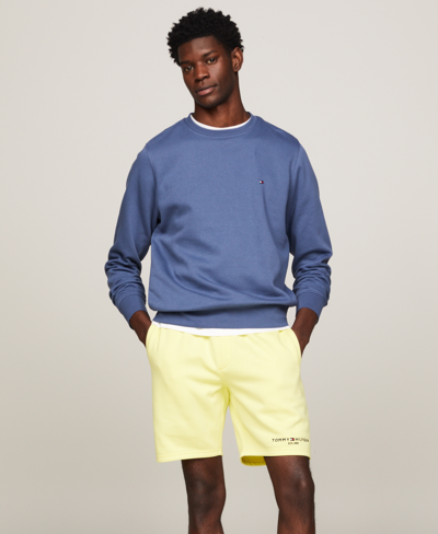 Tommy Hilfiger Men's Cotton Fleece Logo Shorts In Yellow Tulip