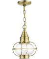 LIVEX NEWBURYPORT 1 LIGHT OUTDOOR PENDANT LANTERN