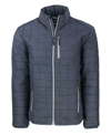 Cutter & Buck Rainier Primaloft Mens Big And Tall Eco Insulated Puffer Jacket In Blue