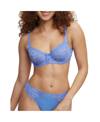 Skarlett Blue Minx Underwire Balconette Bra In Blue Nile,lt Pink