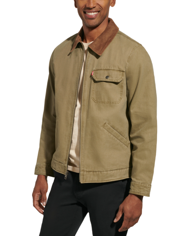 Levi's Men's Canvas Utility Jacket In Light Olive