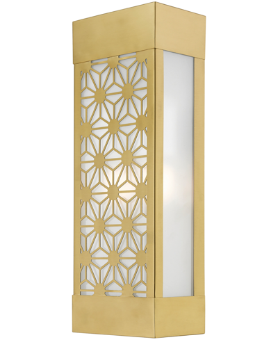 Livex Berkeley 2 Light Outdoor Ada Sconce In Satin Gold