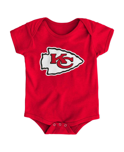 Outerstuff Baby Boys And Girls Red Kansas City Chiefs Team Logo Bodysuit