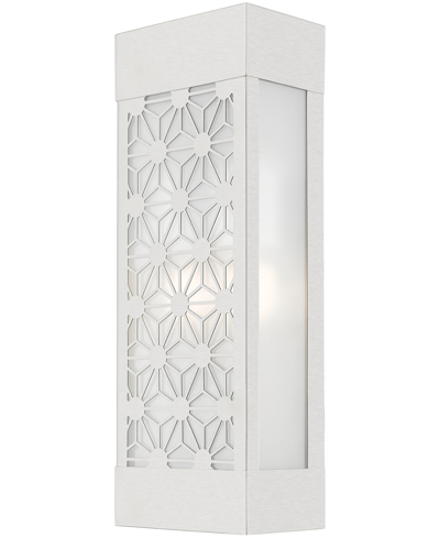 Livex Berkeley 2 Light Outdoor Ada Sconce In Brushed Nickel