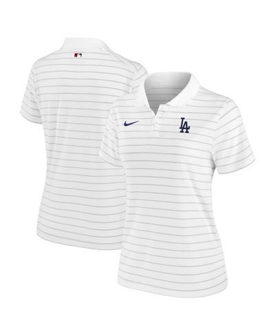 Nike Women's  White Los Angeles Dodgers Authentic Collection Victory Performance Polo Shirt