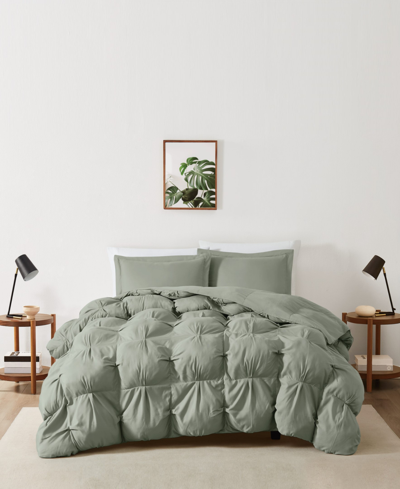 Truly Soft Cloud Puffer 3 Piece Comforter Set, Full/queen In Green