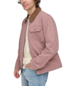 Levi's Men's Cotton Canvas Zip-front Utility Jacket In Mauve Combo