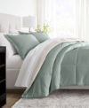 Ienjoy Home All Season Lightweight Down Alternative Reversible 2-pc. Comforter Set, Twin/twin Xl In Eucalyptus,natural