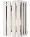 Shop Livex Greenwick 1 Light Outdoor Wall Lantern In Brushed Nickel