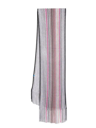 Missoni Zigzag-woven Scarf In Multicolour