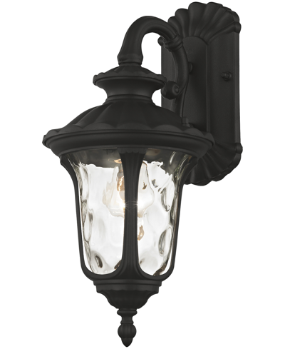 Livex Oxford 1 Light Outdoor Wall Lantern In Textured Black