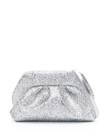 Themoire' Tia Sparkling Clutch Bag In Metallic