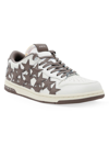 Amiri Men's Stars Leather Low-top Sneakers In White Brown
