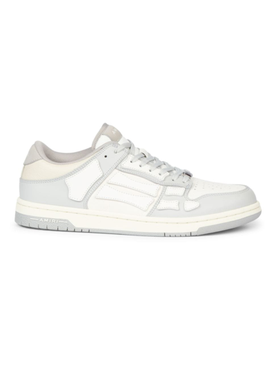 Amiri Skeleton Top Low Sneakers In Grey