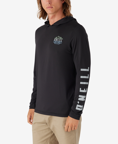 O'neill Trvlr Upf Hooded Long Sleeve In Black