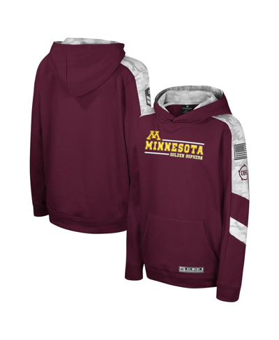 Colosseum Kids' Big Boys  Maroon Minnesota Golden Gophers Oht Military-inspired Appreciation Cyclone Digita