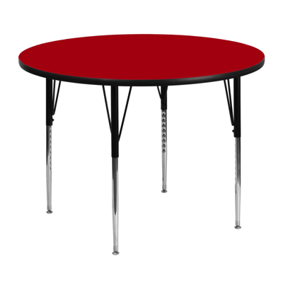Flash Furniture 48'' Round Red Thermal Laminate Activity Table