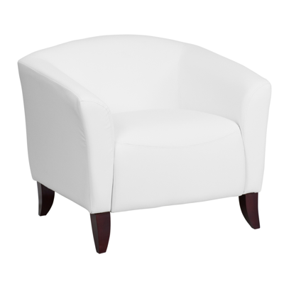 Flash Furniture Hercules Imperial Series Leather Chair In White
