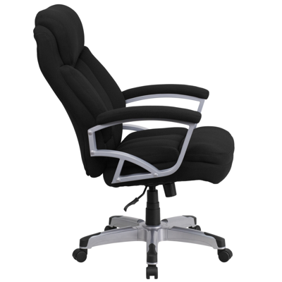 Flash Furniture Hercules Series Big & Tall 500 Lb. Rated Black Fabric Executive Swivel Chair With Arms