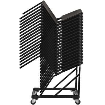 Flash Furniture Band/music Stack Chair Dolly In Black