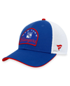 Fanatics Branded Blue/white New York Rangers Fundamental Adjustable Hat In Blue,white
