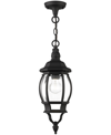Livex Frontenac 1 Light Outdoor Pendant Lantern In Textured Black