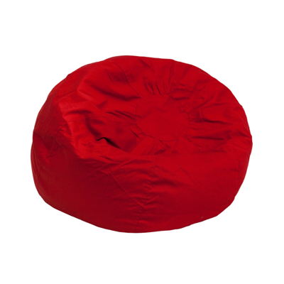 Flash Furniture Small Solid Red Kids Bean Bag Chair