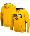 COLOSSEUM MEN'S COLOSSEUM GOLD IOWA HAWKEYES RESISTANCEÂ PULLOVER HOODIE