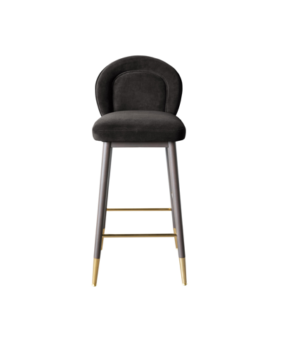 TOV FURNITURE 1 PC. VELVET BARSTOOL