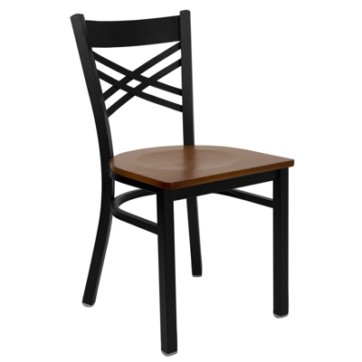 Flash Furniture Hercules Series Black ''x'' Restaurant Chair In Red