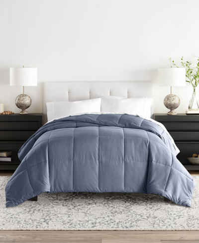 Ienjoy Home All Season Lightweight Solid Down Alternative Comforter, King/california King In Stone