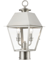 LIVEX WENTWORTH 2 LIGHT OUTDOOR MEDIUM POST TOP LANTERN