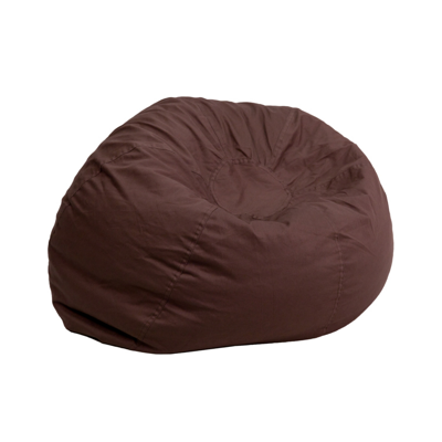 Flash Furniture Oversized Solid Brown Bean Bag Chair