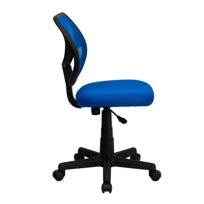 Flash Furniture Mid-back Blue Mesh Swivel Task Chair
